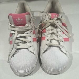 Men's Size 9.5 Adidas Originals Superstar 'White Bliss Pink' GZ4742
